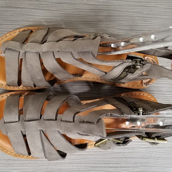 BP. Britt Gladiator Sandal, Taupe Leather, Womens Size 6 M - Picture 8 of 11